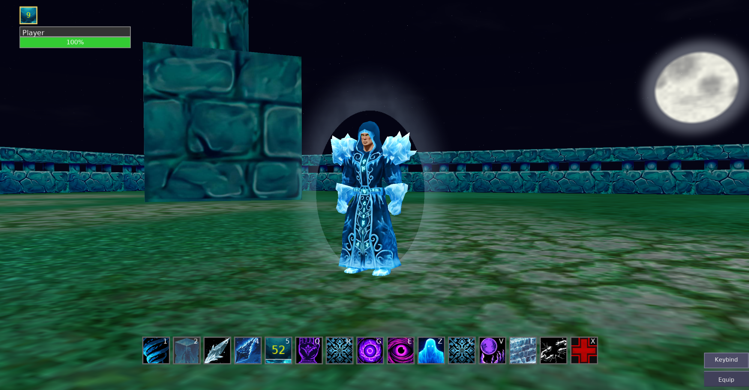 Mage champion in arena